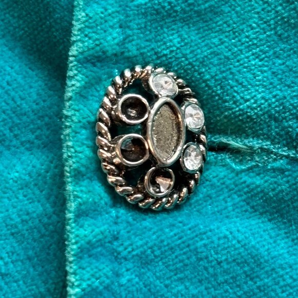 VINTAGE LEVI'S - Velvet Turquoise Jacket - 725 Originals - Picture 5 of 11